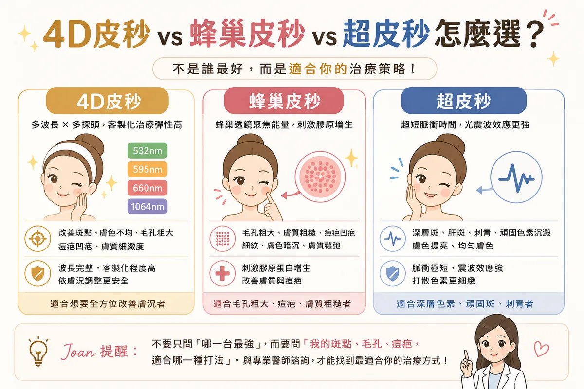 4D皮秒 vs 蜂巢皮秒 vs 超皮秒怎麼選?護理證照變美規劃師告訴你! 圖片 12
